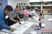 三口齐进两岸艺术家在安徽“共绘一幅画”